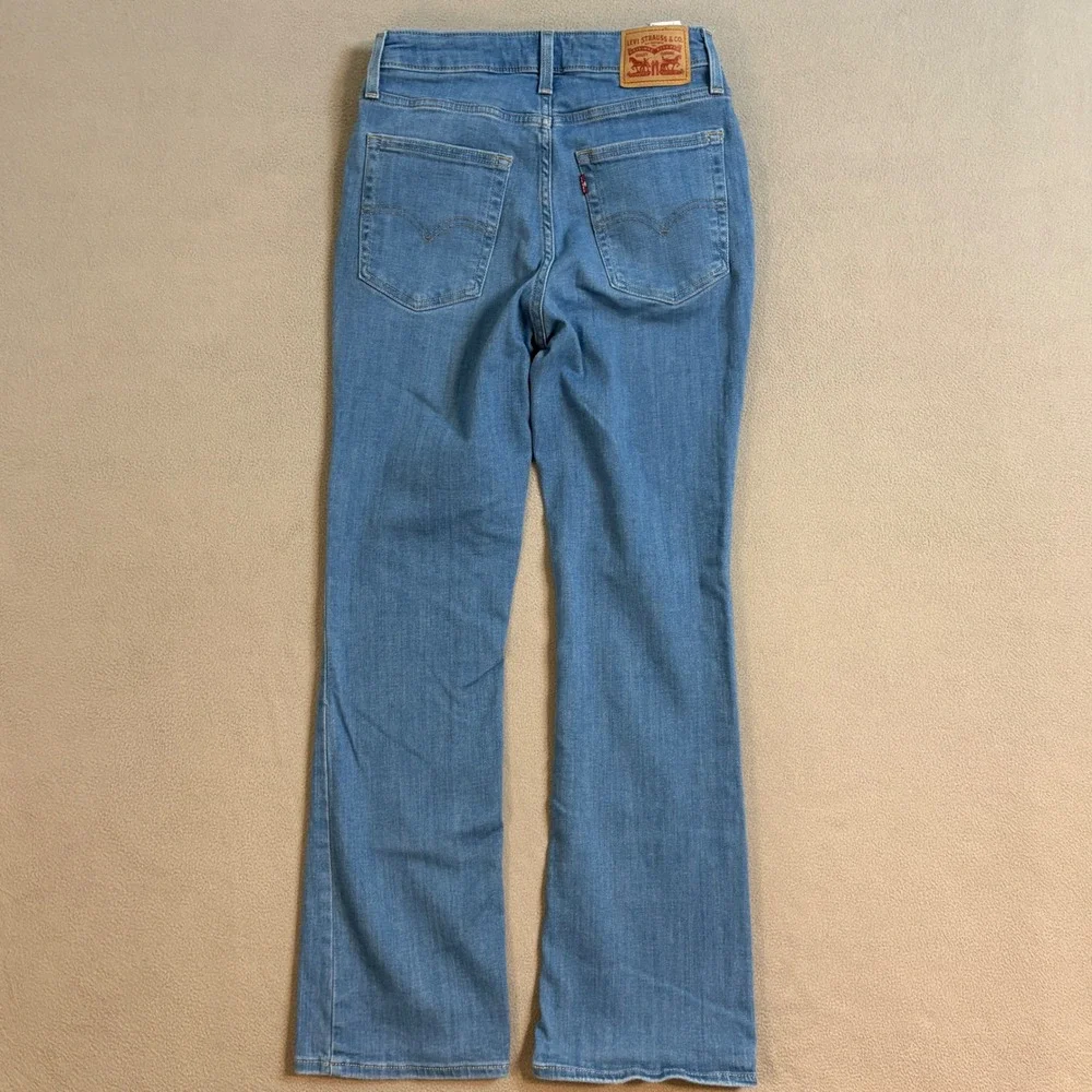Levis 725 High Rise Bootcut Jeans Women Sz 29  Inseam 30 Medium Wash Blue Denim - Picture 3 of 12